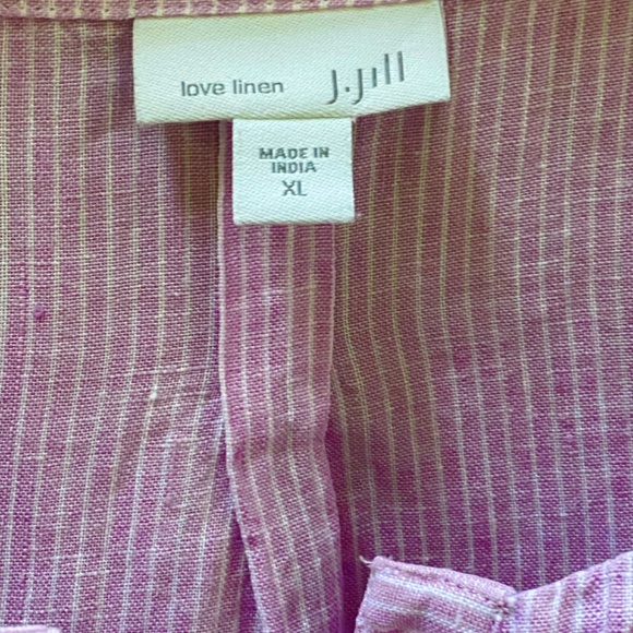 Love Linen by J.Jill Half-button Popover Tunic Sz XL - Picture 3 of 7